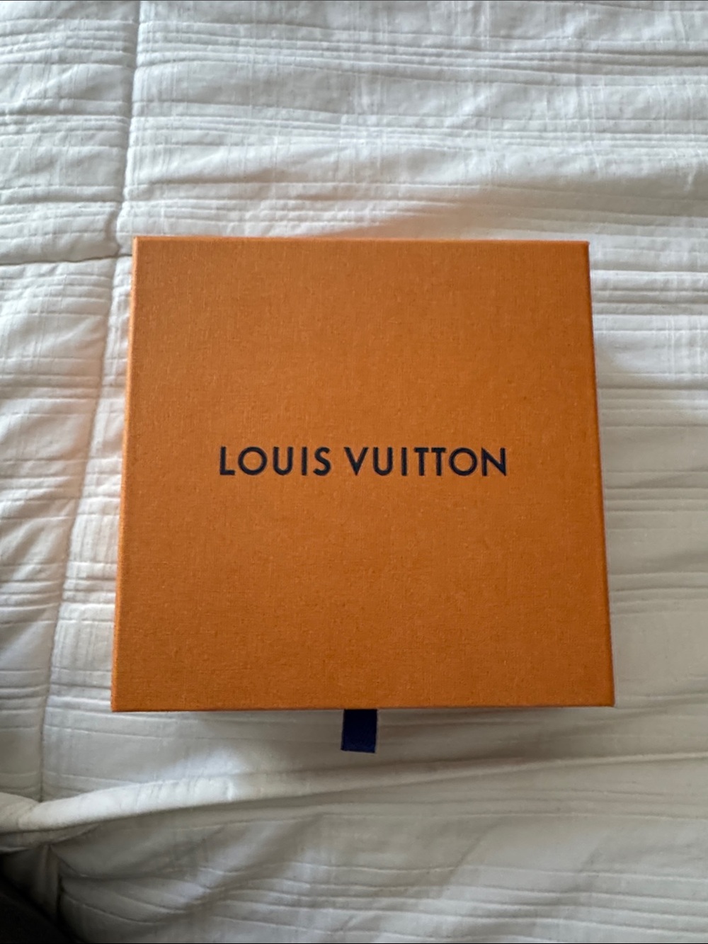 Louis Vuitton Orange Box with Navy Logo